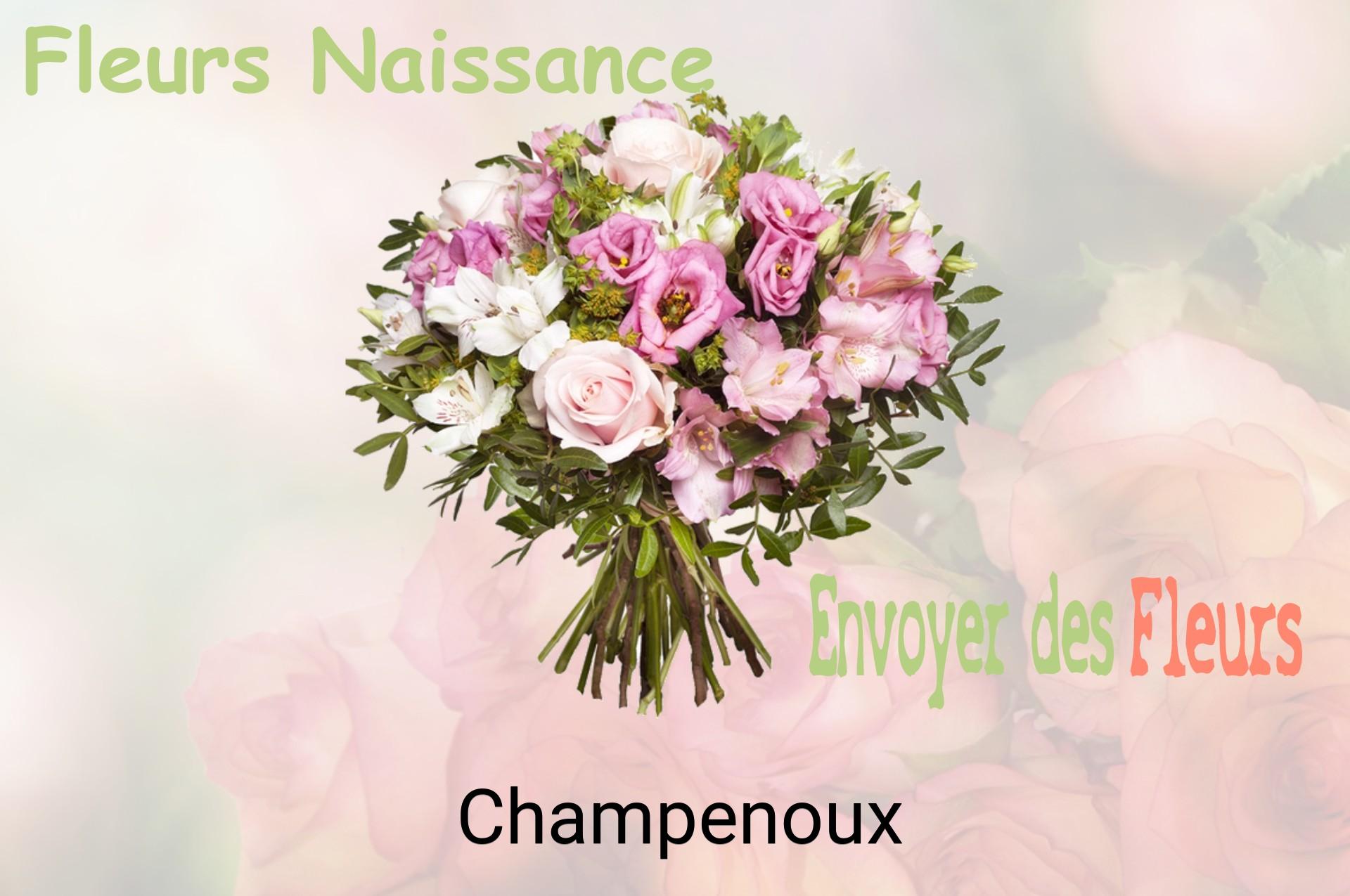 Bouquet de fleurs de naissance livré à Champenoux